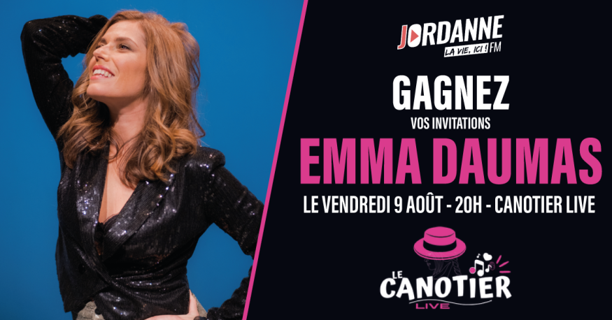 Gagnez vos places pour le concert d'Emma Daumas au Canotier Live à Aurillac le samedi 5…