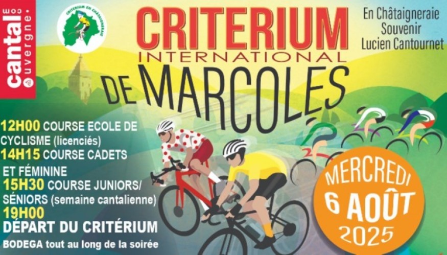Gagnez vos places pour le Critérium International de Marcolès le mercredi 6 août