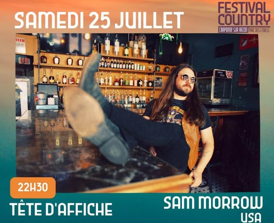 Gagnez vos places pour le concert de Sam Morrow au Festival Country de Craponne-sur-Arzon…