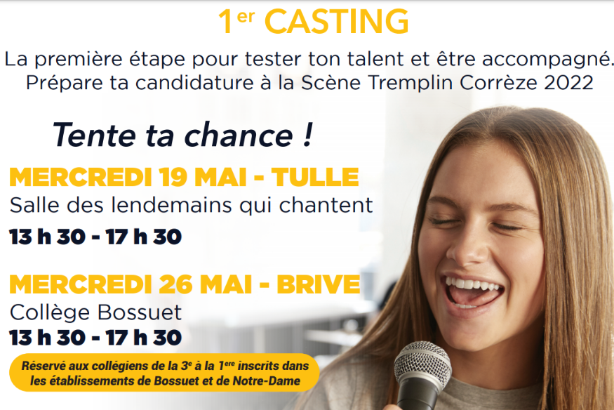 CORRÈZE - Tremplin Corrèze recherche la future star corrézienne !
