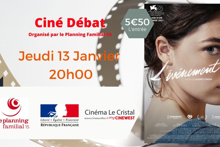 AURILLAC - Le droit des femmes à disposer librement de leur corps au cœur d'un ciné-débat jeudi au cinéma Le Cristal (20h)